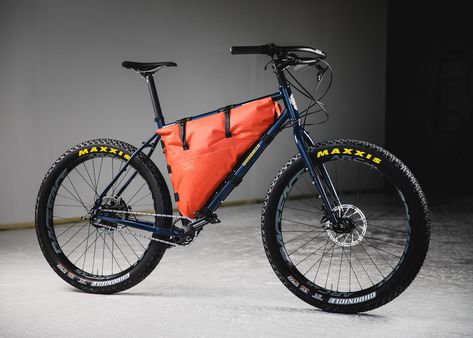 https://theradavist.com/2018/12/tumbleweed-bicycle-co-prospector-rohloff-tourer-pre-order/ Bicycle Upcycle, Bikepacking Bike, Surly Bikes, Bikepacking Gear, Touring Bicycles, Desert Sage, Midnight Blue Color, Upcycle Decor, Bike Parking