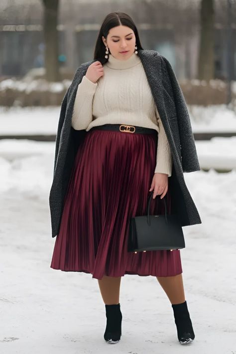 Plus Size Winter Fashion 2024, Plus Size Casual Winter, Plus Size Outfits Winter, Plus Size Winter Fashion, Metabolic Confusion, Plus Size Vintage Fashion, Casual Winter Fashion, Plus Size Aesthetic Outfits, Plus Size Casual Outfits