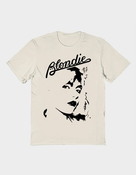 Blondie Outline Unisex Tee. Large Graphic Screened On Front. Ribbed Crew Neckline. Short Sleeve. 100% Cotton. This Item Is Unisex Fit And Sizing.officially Licensed.this Item Is Made To Order And May Take A Few Extra Days To Process. All Other Products In Your Order Will Be Shipped Separately. Faye Webster Merch, Blondie Band, Blondie T Shirt, Merch Design, Fashion Baby, Band Shirts, Band Tees, Design Inspo, Infant Tees