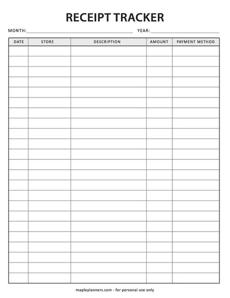 Free Receipt Tracker Template Receipt Template Free Printable, Blank Receipt, Receipt Tracker, Rental Receipt Templates, Free Business Printables, Itemized Receipt Template, Bill Pay Checklist, Free Receipt Template, Christmas Savings Plan