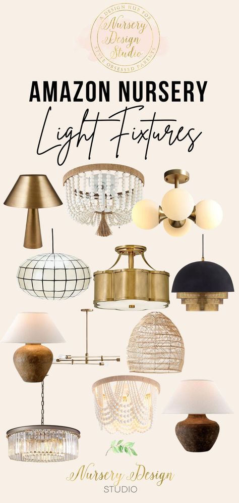 Ahead our favorite Amazon nursery lighting finds for your nursery design project. Nursery Lighting Ideas, Amazon Nursery, Affordable Nursery, Shared Nursery, Affordable Lighting, Nursery Lighting, Small Nurseries, Nursery Style, Getting Ready For Baby