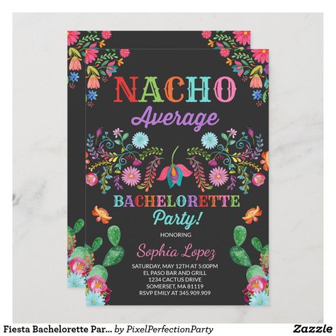 Lesbian Bachelorette Party, Fiesta 1st Birthday, Fiesta Bachelorette Party, Bridal Shower Invitations Free, Beach Bridal Shower Invitations, Fiesta Birthday Invitations, Fiesta Bridal Shower Invitations, Mexican Birthday Parties, Fiesta Bridal Shower