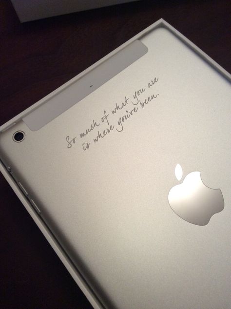 Laser engraved iPad What To Engrave On Ipad, Apple Engraving Ideas Ipad, Ipad Engraving Ideas Quotes, Ipad Engraving Ideas Aesthetic, Apple Pencil Engraving Ideas, Ipad Engraving Ideas, Engraving Ideas Quotes, Ipad Engraving, Ipad Ideas