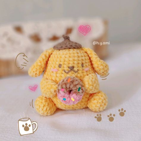 Next project will be Pompompurin ૮ • ﻌ • ა ( ა ૮ ) He's so adorable in this Velvet yarn, isn't he!? (Video will be uploaded next week ૮ • ﻌ - ა⁩) Pattern by me #crochet #crochetaddict #crochetlovers #crochetlover #crochetgiftcrochets #crochettoys #gifttoys #amigurumilovers #amigurumis #amigurumitoys #amigurumilove #amigurumi #cutetoys #cuteamigurumi #crochetando #crochetinstagram #crocheting #amigurumist #amigurumifreepatterns #freecrochettutorial #diy #diycrafts #handmadewi... Rilakkuma Crochet Pattern Free, Crochet Pompompurin, Crochet Characters, Sanrio Pompompurin, Crochet 101, Velvet Yarn, Crochet Lovers, Tapestry Crochet, Cute Toys