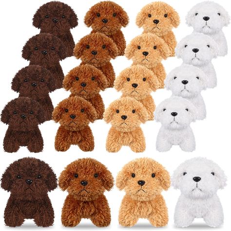 Puppy Party Favors, Dog Party Favors, Fluffy Stuffed Animals, School Birthday Party, Carnival Prizes, Dog Doll, Fluffy Puppies, Tiny Puppies, Dog Stuffed Animal