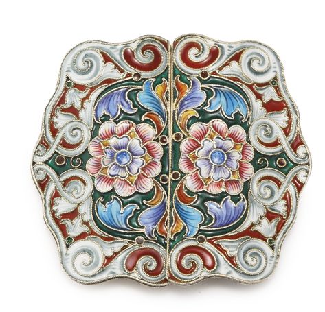 Marble Painting, Russian Fashion, Cloisonne Enamel, Art Old, Russian Art, Manish, Vintage Belts, Enamel Jewelry, Silver Filigree