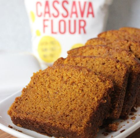 Cassava Pumpkin Bread, Cassava Flour Pumpkin Muffins, Cassava Flour Cake, Cassava Bread Recipe, Cassava Recipes, Gluten Free Pumpkin Bread Recipe, Safe Meals, Cassava Recipe, Aip Treats