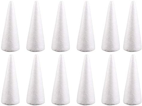 china.......Amazon.com: Happyyami 12pcs Craft Foam Cone White Styrofoam Cones for DIY Home Craft Project Christmas Tree Table Centerpiece 10cm: Arts, Crafts & Sewing Christmas Tree Table, Diy Crafts Christmas, Christmas Tree On Table, Table Centerpiece Decorations, Craft Foam, Christmas Table Centerpieces, Cone Christmas Trees, Tree Table, Cones Crafts