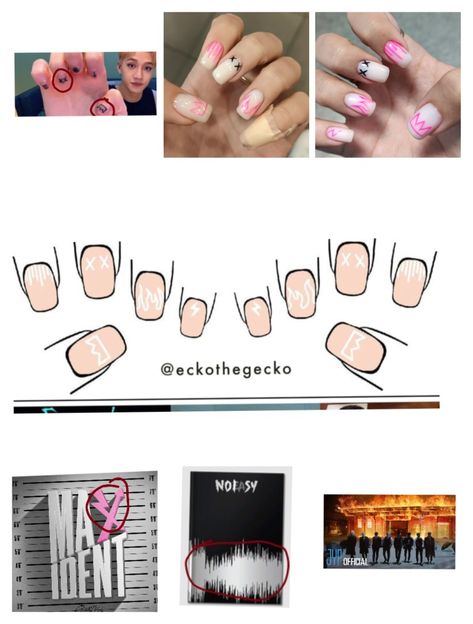 Bang Chan Nails, Bangchan Nails, Skz Nails Idea, Skz Nail, Stray Kids Nails, Skz Nails, Pop Nails, K Pop Nails, Kpop Nails