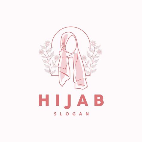 HIjab Logo, Fashion Product Vector Brand, Muslim Women Hijab Boutique Design Logo Selendang Eksklusif, Scarf Logo Design Ideas, Hijab Logo Design Idea, Logo Tudung, Hijab Logo Design Branding, Hijab Logo, Hijab Brand, Logo Online Shop, Boutique Logo Design