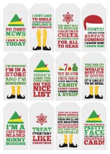 Elf Quotes, Best Christmas Quotes, Centerpiece Christmas, Elf Movie, Christmas Gift Tags Printable, Christmas Tablescape, Handmade Things, Tags Printable, Buddy The Elf