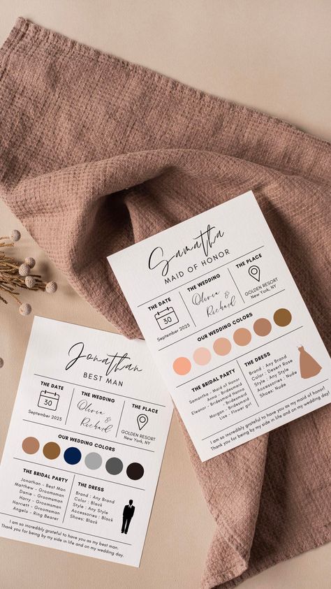 Looking for a creative and customizable way to ask your besties to stand by your side on your big day? Look no further! 🎉 This editable invite bundle includes everything you need: - Best Man and Maid of Honor invites - Elegant and fun design - Fully customizable templates - Instant digital download 💞 Show your appreciation with a personal touch, and make it a moment to remember! Get yours now and let the wedding planning adventure begin! Bridesmaid Info Card, Wedding Info Card, Always A Bridesmaid, A Moment To Remember, Wedding Planning Timeline, Wedding Info, Groomsmen Proposal, Information Card, Stand By You