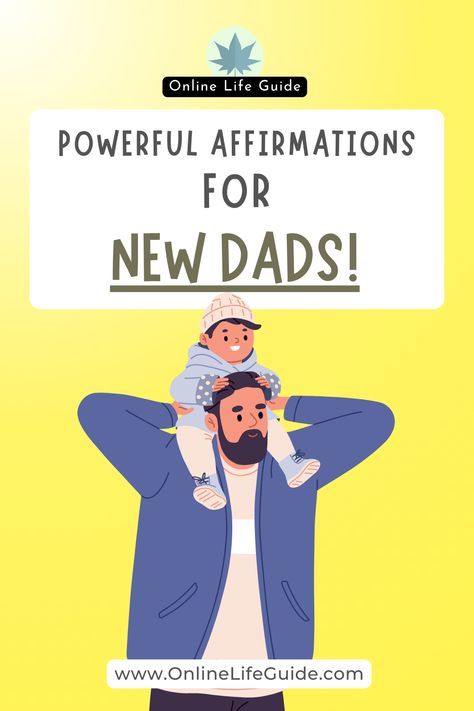 Congrats on becoming a father! This affirmations for dads are designed to help you go through the new aspects and challenges of being a father so you can balance your work and family life while being a great dad! Affirmations For Fathers, New Parent Affirmations, Affirmations For Dads, Expectant Father, Being A Father, Fall Maternity Outfits, Pregnancy Affirmations, Chinese New Year 2024, Ivf Journey