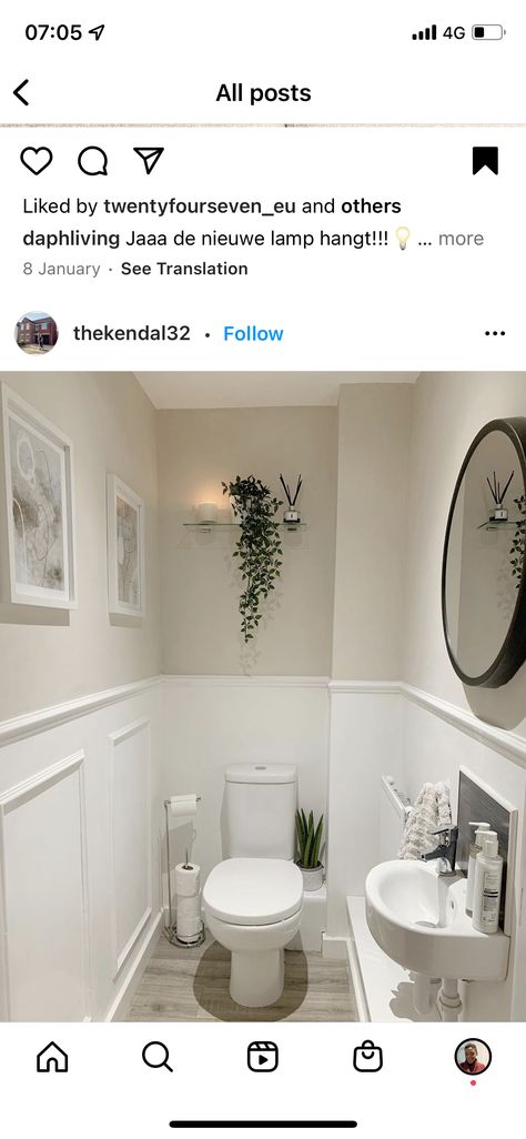 Tiny Wc Ideas Downstairs Loo, Small Wc Ideas Downstairs Loo, Cloakroom Toilet Downstairs Loo, Down Stairs Toilet, Small Wc, Downstairs Toilet Ideas, Understairs Toilet, Cloakroom Ideas, Wc Ideas