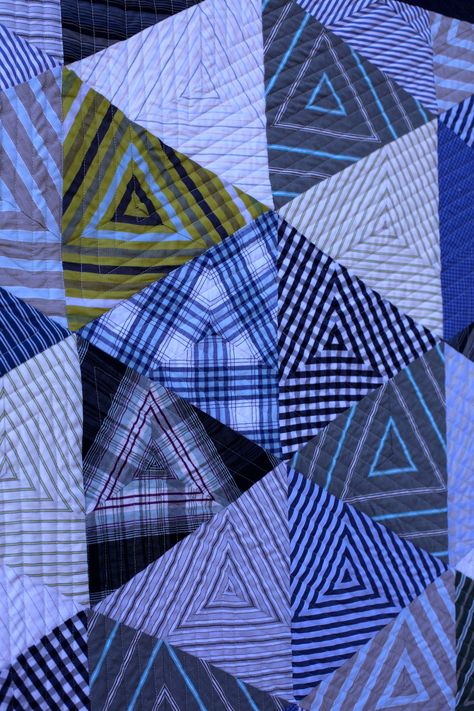 Jeans Recycling, History Of Quilting, Tie Quilt, Plaid Quilt, Striped Quilt, Marriage Equality, Hexagon Quilt, The Justice, Triangle Quilt