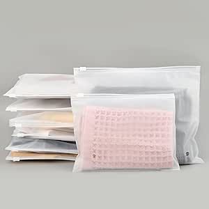 Svaldo 100Pcs Frosted Zipper Bags for Clothes, 10x8 inch Thick Frosted Plastic Packaging Bags, Clear Poly Bags with Vent Holes, T Shirt Bags for Packaging, Resealable Bag with Slider Closure for Shirt Suitcase Organization, Shirt Packaging, Packaging Bags, Shirt Bag, Shipping Supplies, Plastic Packaging, Zipped Bag, Clear Bags, Poly Bags