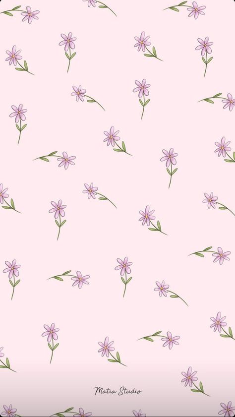 Cute Flower Wallpaper, Pink Wallpaper Ipad, Simplistic Wallpaper, Purple Flowers Wallpaper, Vintage Flowers Wallpaper, Iphone Wallpaper Kawaii, Flowery Wallpaper, Wallpaper Doodle, Simple Phone Wallpapers