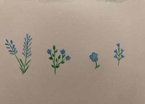 #mini #flowers #floralart #watercolor Painting Tiny Flowers, Mini Flower Paintings, Painting Small Flowers, Small Flower Drawings, Flower Drawings, Mini Flowers, Bedroom Redo, Canvas Painting Designs, Painting Inspo