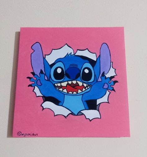 Disney Canvas Paintings, Carcase Iphone, Stitch Painting, Disney Canvas Art, Disney Canvas, Desen Realist, Paintings Ideas, Disney Paintings, Arte 8 Bits