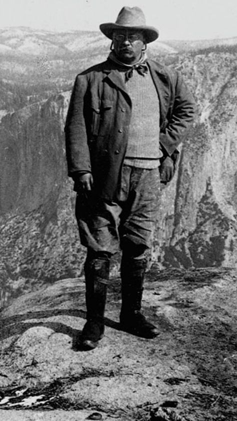 #DYK President Theodore Roosevelt was hiking the Mount Marcy summit, when he received his call to Presidency? Receiving news that President McKinley had been assassinated, Roosevelt took the train to Buffalo, New York, to be sworn in. Check out our new Unit to learn more. John Muir Quotes, Roosevelt Quotes, Teddy Roosevelt, Wilde Westen, Art Of Manliness, Theodore Roosevelt, Yosemite Valley, John Muir, American Presidents