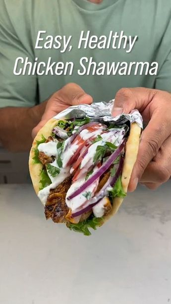 Make mealtime exciting with this Quick Chicken Shawarma Recipe by @its.razi, ready in just 15 minutes. #FastMeals #ShawarmaRecipe #HealthyEats Healthy Chicken Shawarma, Instant Pot Veggies, Easy Healthy Chicken, Chicken Shawarma Recipe, Shawarma Recipe, Clean Eating Recipes For Dinner, Healthy Food Recipes Clean Eating, Quick Chicken, Chicken Shawarma