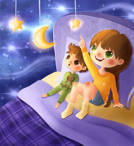 Wix Pro Gallery Brother Illustration, Design Storyboard, Big Sister Little Brother, A Sky Full Of Stars, Sky Full Of Stars, Sky Full, Little Brother, Big Sister, Children's Books