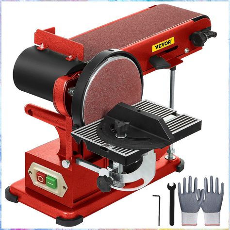 Happybuy Belt Disc Sander 4x36inch and 6inch Disc, Benchtop Disc Sander 375W,Disc Combo Sander with Built-In Dust Collection,Bench Sander for Woodworking Disc Belt, Bench Sander, Advertising Pictures, Dust Extraction, Bench Grinder, Belt Sander, Woodworking Hand Tools, Woodworking Workshop, Woodworking Bench