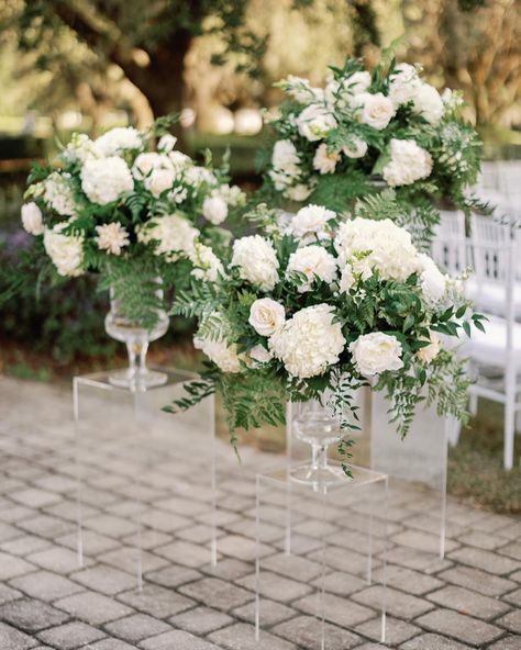 Garden
Whimsical Garden wedding 
White wedding flowers 
Acrylic pedestal Wedding Aisle Columns, Double Door Entrance, Aisle Markers, May Weddings, Aisle Decor, Country Club Wedding, Wedding Aisle, Entrance Doors, Double Doors