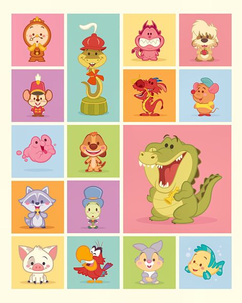 Chibi Disney, Jerrod Maruyama, Foto Muro Collage, Disney Sidekicks, Disney Doodles, Disney Cute, Disney Character Art, Kawaii Disney, Cute Disney Drawings