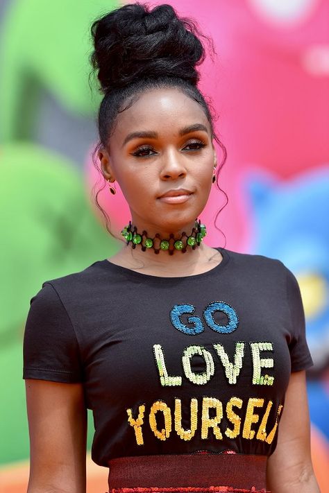 Updo Cabello Natural, Black Women Updo Hairstyles, Black Hair Bun, Cute Bun, Cute Bun Hairstyles, Hairstyles For Black Hair, Janelle Monae, Meagan Good, Sleek Ponytail Hairstyles