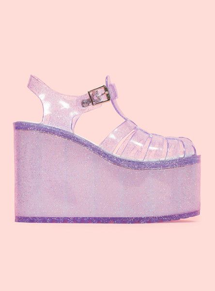 Unif Shoes, Aesthetic Shoes, Jelly Shoes, Jelly Sandals, Womens Shoes High Heels, Platform Wedge Sandals, Casual Shoes Women, Matilda, Platform Shoes