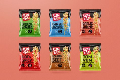 Asian Packaging Design, Instant Noodle Packaging Design, Instant Noodles Packaging, Ramen Packaging Design, Instant Food Packaging, Noodles Packaging Design, Instant Noodle Packaging, Ramen Packaging, Noodle Packaging