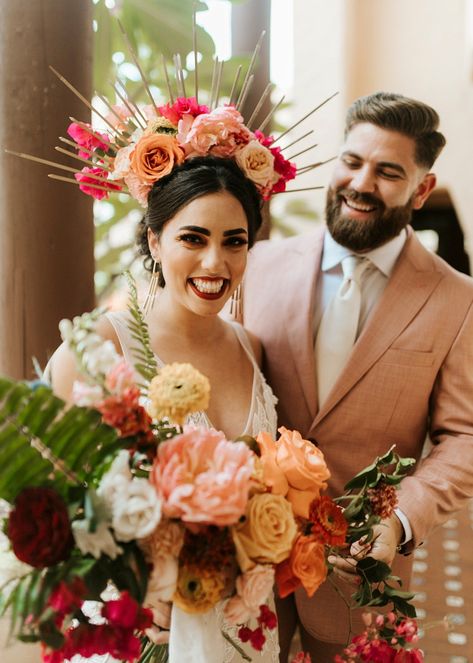 Frida Kahlo Wedding, Mexican Inspired Wedding, Mexican Themed Weddings, Mexican Wedding Dress, Calligraphy Stationery, Spanish Wedding, Boda Mexicana, Courthouse Wedding, Mexican Wedding