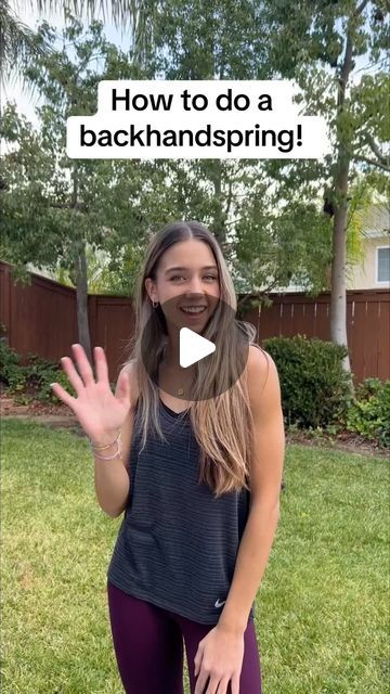 11K views · 2.5K likes | Rylie Shaw on Instagram: "which method are you choosing?? 😊 . . #backhandspring #tumbling #tutorial #gymnastics #gymnast #cheer #cheerleader #dance #tricks #flip #flickflack #howtodo #advice #tumblingtips  back handspring tutorial!" Cool Tumbling Tricks, How To Do A Round Off Back Handspring, How To Do A Back Handspring Step By Step, Backhand Spring Tutorial Video, Back Handspring Tips, How To Spot A Back Handspring, How To Back Handspring, How To Do A Back Handspring Trampoline, Back Handspring Drills At Home