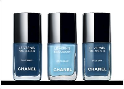 Blue Chanel, Chanel Nail Polish, Spring Nail Polish, Fall Nail Polish, Chanel Blue, Chanel Nails, Blue Polish, New Nail Polish, Blue Nail Polish