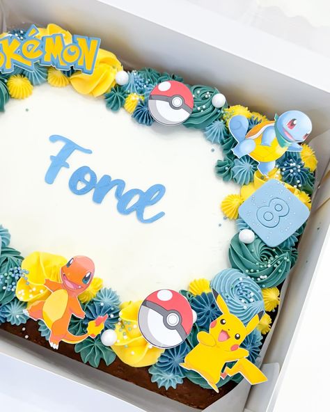 ⚡️ Gotta catch them alll Pokémon🔥 #pokemon#pomemoncake#cake#lasvegascakes#pokemonsheetcake#cakes Pokemon Sheet Cake Ideas, Pokemon Sheet Cake, Charmander Cake, Pokemon Cakes, Pokémon Cake, Pokemon Birthday Cake, Pokémon Birthday, Pokémon Party, 5th Birthday Cake