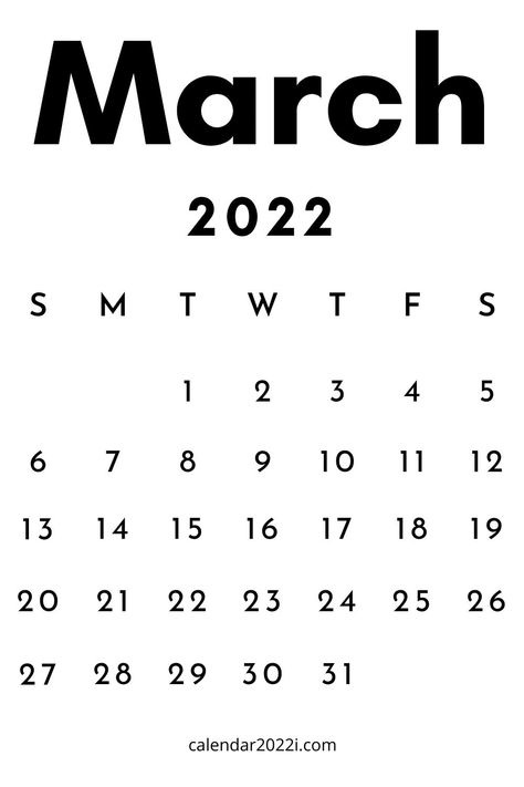 march 2022 monthly calendar Months Aesthetic, Calendar Clipart, Free Monthly Calendar, Hijri Calendar, Memo Pad Design, December Calendar, January To December, Calendar 2022, 2022 Calendar