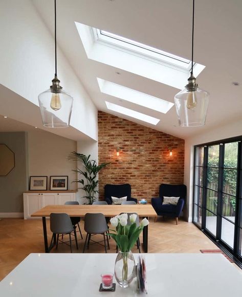 Kitchen Extension Open Plan, Outdoor Seating Ideas, Modern Kitchen Extensions, Small Open Plan Kitchens, Kitchen Diner Extension, Garden Room Extensions, House Extension Plans, Outdoor Sitting, Open Plan Kitchen Dining Living