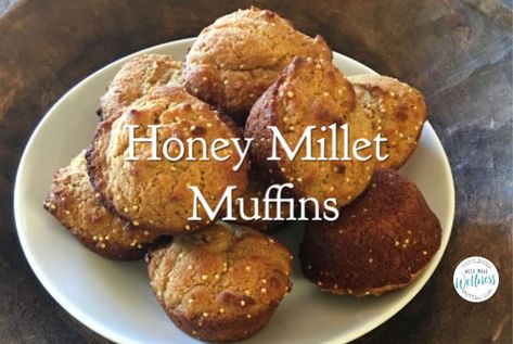 Millet Muffins Recipe, Millet Flour Muffins, Millet Flour Recipes, Millet Muffins, Millet Bread, Flax Muffins, Almond Flour Muffins, Daniel Plan, Millet Flour