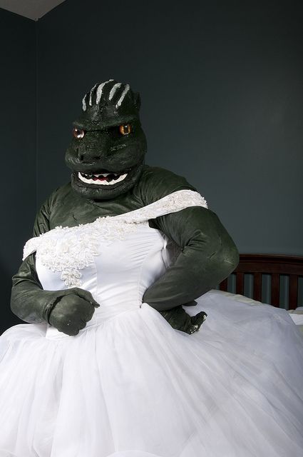 Bridezilla... Last year's Halloween project. Basic stats: Foam + Latex + Spandex. Hand Sewn & Painted by me. Japanese Monster, Play Dress Up, Identity Crisis, Halloween 2016, Play Dress, Halloween Projects, Playing Dress Up, Hand Sewn, Crafts To Make