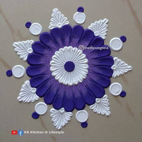 Simple Asthetic Rangoli Design, Aesthetic Simple Rangoli Ideas, New Simple Rangoli Designs, Easy To Make Rangoli Designs, Rangoli Designs Very Easy, Aesthetic Rangoli Designs Easy, Rangoli Designs Painting, Simple And Easy Rangoli For Diwali, Aesthetic Rangoli Ideas