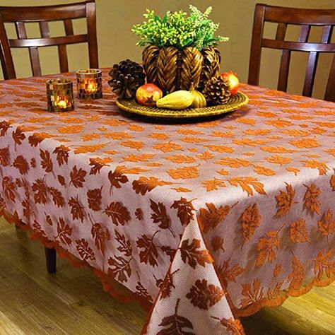 Tablecloth Size Chart, Thanksgiving Tablecloth, Red Tablecloth, Tafel Decor, Christmas Dinner Table, Dinner Party Table, Scalloped Border, Thanksgiving Table Settings, Fall Table Decor