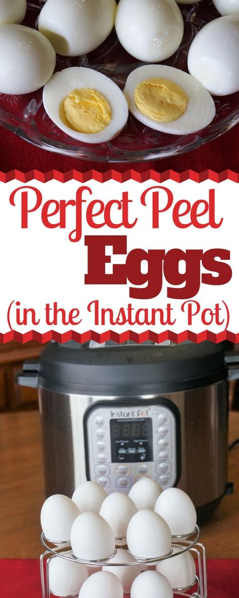 Instant Pot Hard-Boiled Eggs - Grace Like Rain Blog Hard Boiled Eggs Instant Pot, Boiled Eggs Instant Pot, Eggs In The Instant Pot, Pressure Cooker Eggs, Hard Boiled Eggs Easy Peel, Leftover Hard Boiled Eggs, Easy Peel Eggs, Easy Hard Boiled Eggs, Instant Pot Hard Boiled Eggs