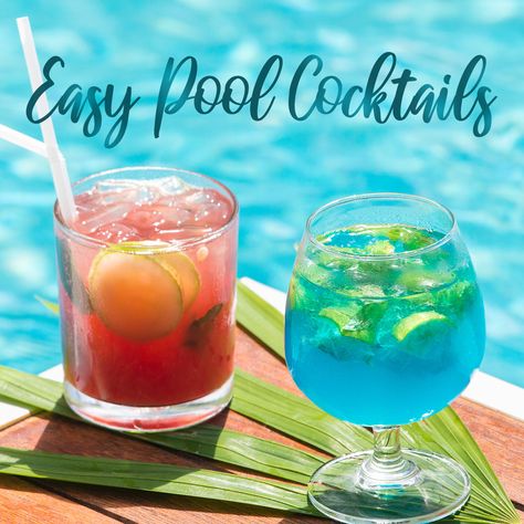 Pool Day Cocktails, Sandals Drinks, Pool Side Drinks, Pool Cocktails, Pool Drinks, Pitcher Drinks, Cheap Pool, Adult Beverages Recipes, Beach Drinks