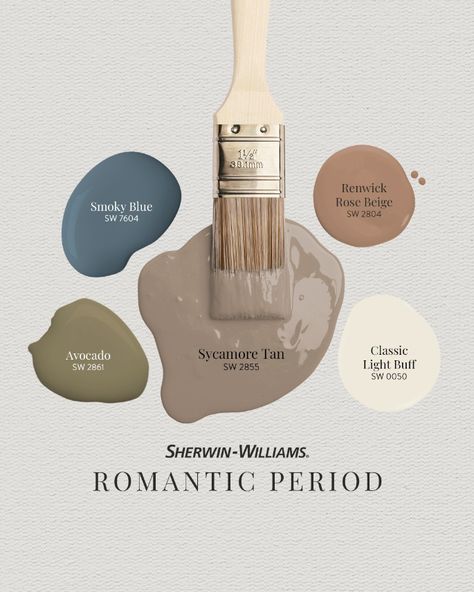 Period Color, Romantic Period, House Color Palettes, Color Chip, Movie Room, Paint Colors For Home, Home Reno, Sherwin Williams, Exterior Paint