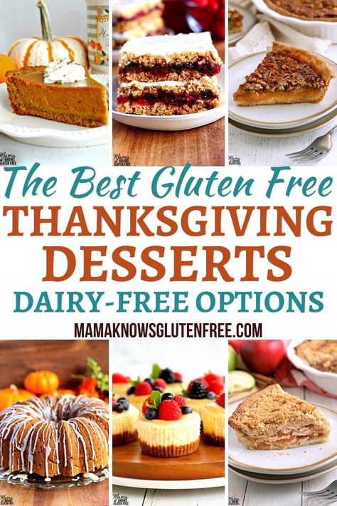 Thanksgiving Dessert Recipes Gluten Free, Gluten And Dairy Free Desserts, Gluten Free Thanksgiving Desserts, Allergy Awesomeness, Dairy Free Thanksgiving Recipes, Dairy Free Desserts, Desserts For Thanksgiving, Gluten Free Desserts Thanksgiving, Dairy Free Deserts