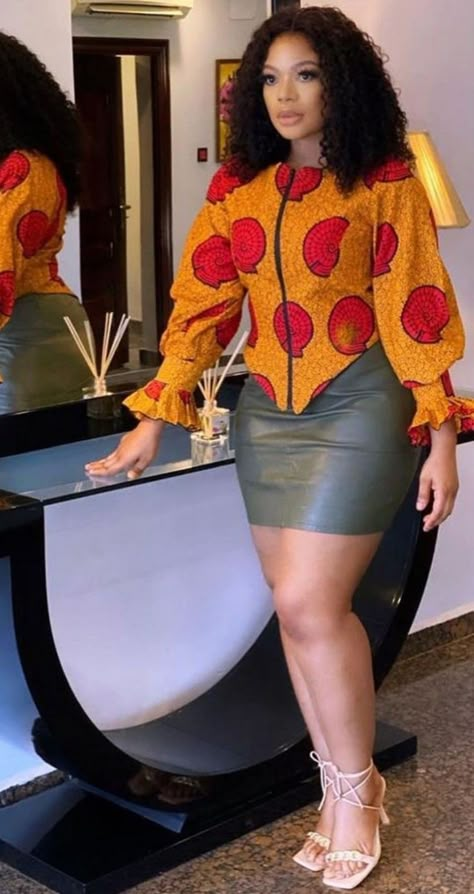 Nancy Isime, Ankara Top Styles, African Tops For Women, Ankara Styles For Women, Ankara Dress Designs, African Tops, African Print Tops, Ankara Tops, African Print Dress Ankara