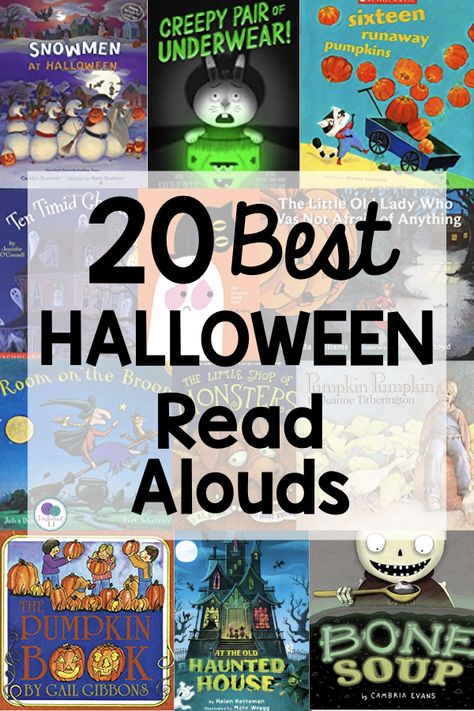 Pumpkin Books For Kindergarten, Pumpkin Pumpkin Book Activities, October Read Alouds, Teaching Rhyming, Halloween Stories For Kids, Read Alouds Kindergarten, Halloween Read Alouds, Creepy Carrots, Read Aloud Chapter Books