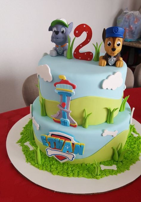 Power Patrol Cake, Torte Paw Patrol, Paw Patrol Torte, Paw Patrol Cake Topper, Paw Patrol Cakes, Power Ranger Cake, Birthday Paw Patrol, Paw Patrol Birthday Cake, Pasta Cake