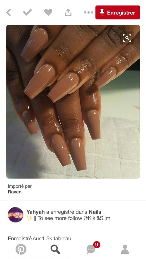 Brown Nails Design, Natural Nail Designs, Nude Nail Designs, Beige Nails, Simple Gel Nails, Work Nails, Simple Acrylic Nails, Short Square Acrylic Nails, Bling Acrylic Nails